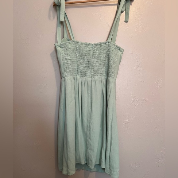 Wayf Light Green Sweetheart Neckline with Seamed Cups Mini Dress - Picture 5 of 15
